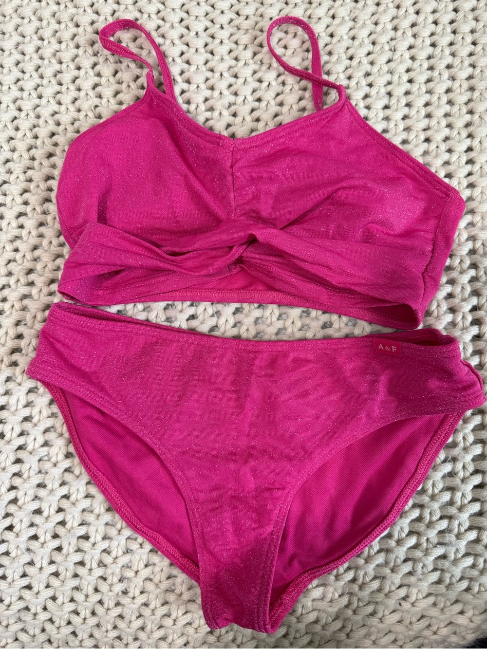 Abercrombie kids Hot Pink Two-Piece Bikini Set Sz: 7/8